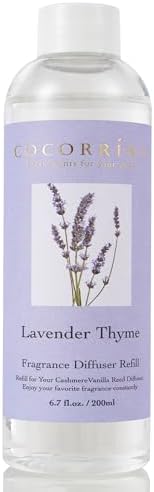 COCORRÍNA Reed Diffuser Refill - Cashmere Vanilla 6.7 oz. Scented Oil for Reed Diffuser Home Fragrance for Bedroom, Bathroom Home Decor