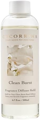 COCORRÍNA Reed Diffuser Refill - Cashmere Vanilla 6.7 oz. Scented Oil for Reed Diffuser Home Fragrance for Bedroom, Bathroom Home Decor