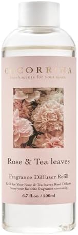 COCORRÍNA Reed Diffuser Refill - Cashmere Vanilla 6.7 oz. Scented Oil for Reed Diffuser Home Fragrance for Bedroom, Bathroom Home Decor