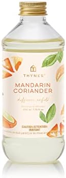 Thymes Frasier Fir Reed Diffuser Oil Refill – Home Fragrance Oil for Diffuser – Holiday Reed Diffuser Refill – Just-Cut Forest Oil Scents for Diffuser – Aromatherapy Diffuser Oils Scents (7.75 fl oz)