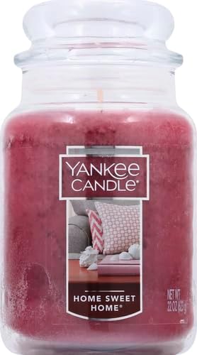 Yankee Candle | Home Sweet Home Scented, Classic 22oz Large Jar Single Wick Candle, Over 110 Hours of Burn Time