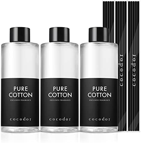 COCODOR Reed Diffuser Oil Refill/White Jasmine/6.7oz(200ml)/1 Pack/Aroma therapy, Home Fragrance, Scented Oils, Oils for Reed Diffuser, Office Décor, Decoration
