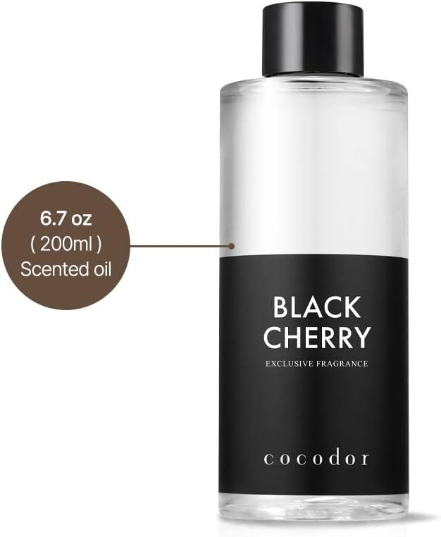 COCODOR Reed Diffuser Oil Refill/White Jasmine/6.7oz(200ml)/1 Pack/Aroma therapy, Home Fragrance, Scented Oils, Oils for Reed Diffuser, Office Décor, Decoration