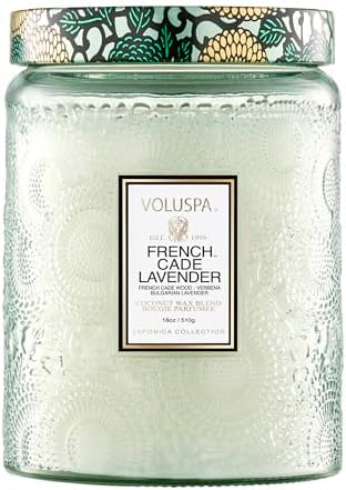 Voluspa Goji Tarocco Orange, Large Candle Jar, 18 oz, 100 Hour Burn Time, All Natural Wicks and Coconut Wax for Clean Burning, Vegan, Poured in the USA