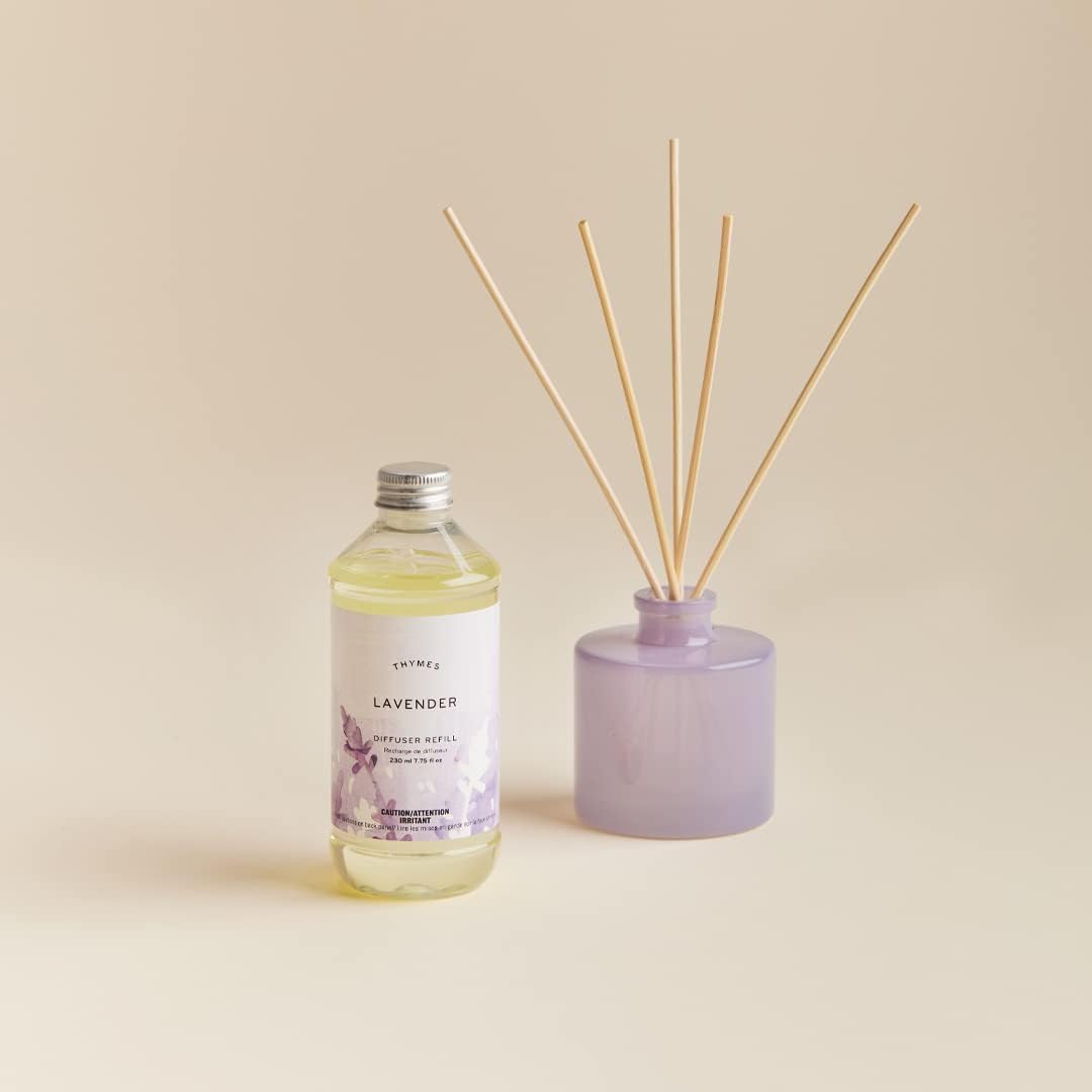 Thymes Frasier Fir Reed Diffuser Oil Refill – Home Fragrance Oil for Diffuser – Holiday Reed Diffuser Refill – Just-Cut Forest Oil Scents for Diffuser – Aromatherapy Diffuser Oils Scents (7.75 fl oz)