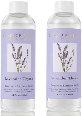 COCORRÍNA Reed Diffuser Refill - Cashmere Vanilla 6.7 oz. Scented Oil for Reed Diffuser Home Fragrance for Bedroom, Bathroom Home Decor