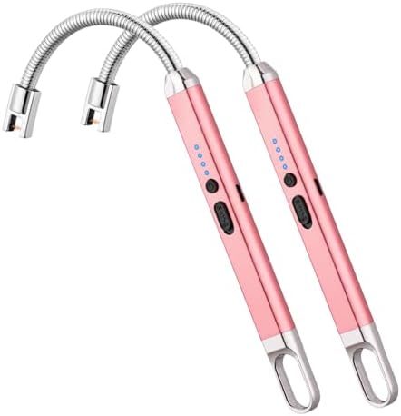 MEIRUBY Electric Candle Lighter - Stocking Stuffers for Adults Women Men Wife Nana, USB Arc Rechargeable Windproof Long Lighter for Candle, Birthday for Women Men Mom Wife Sister Nana