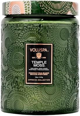 Voluspa Goji Tarocco Orange, Large Candle Jar, 18 oz, 100 Hour Burn Time, All Natural Wicks and Coconut Wax for Clean Burning, Vegan, Poured in the USA