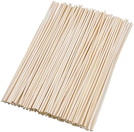 HOSSIAN 100PCS Reed Diffuser Sticks-Natural Rattan Wood Sticks Reed diffusers-Reed Sticks-Replacement for Aroma Fragrance reeds for Essential Oil Diffusers Refills