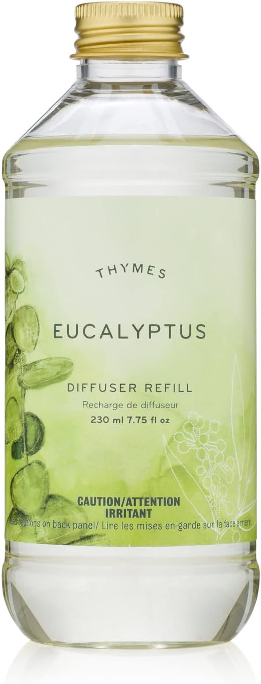 Thymes Frasier Fir Reed Diffuser Oil Refill – Home Fragrance Oil for Diffuser – Holiday Reed Diffuser Refill – Just-Cut Forest Oil Scents for Diffuser – Aromatherapy Diffuser Oils Scents (7.75 fl oz)
