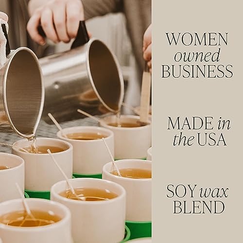 Sweet Water Decor Salt and Sea Candle - Sea Salt, Citrus, Amber, Musk, Beach Scented Soy Candles for Home - 11oz White Glass Jar Wood Lid, 50 Hour Burn Time, Made in the USA