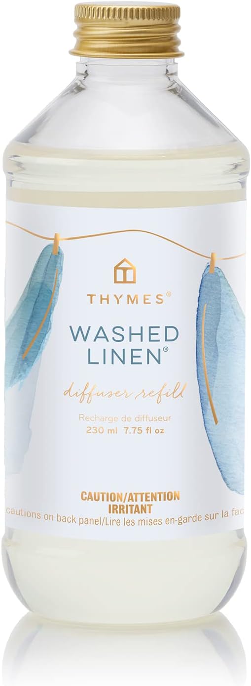 Thymes Frasier Fir Reed Diffuser Oil Refill – Home Fragrance Oil for Diffuser – Holiday Reed Diffuser Refill – Just-Cut Forest Oil Scents for Diffuser – Aromatherapy Diffuser Oils Scents (7.75 fl oz)