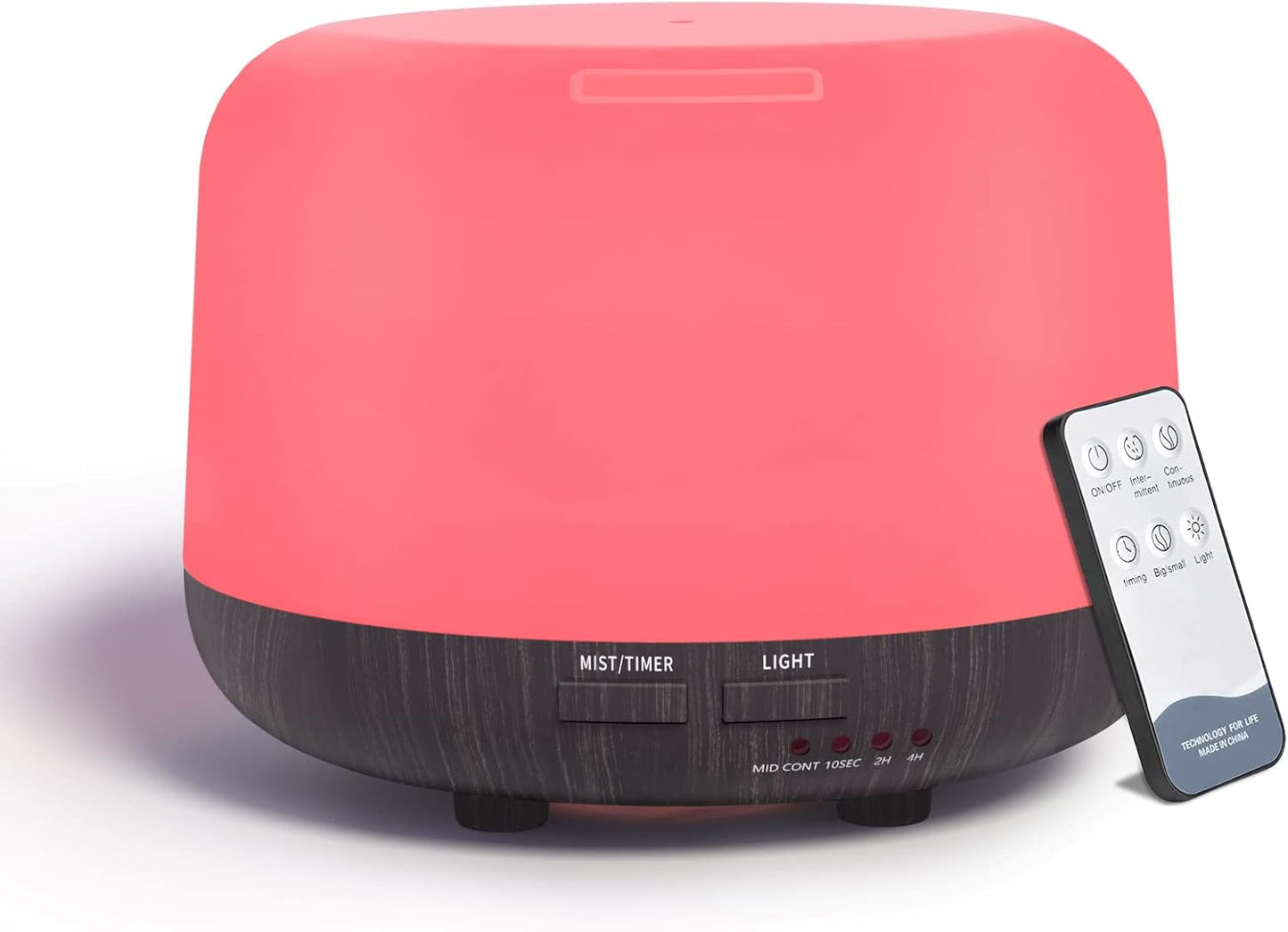 SPLITSKY Aromatherapy Essential Oil Home Diffuser with Remote Control, 300ML Large Room Cool Mist Air Humidifier, 8 Hours Quiet Operation, Timer, 7 Colors LED Night Night,Suitable Home,Yoga.