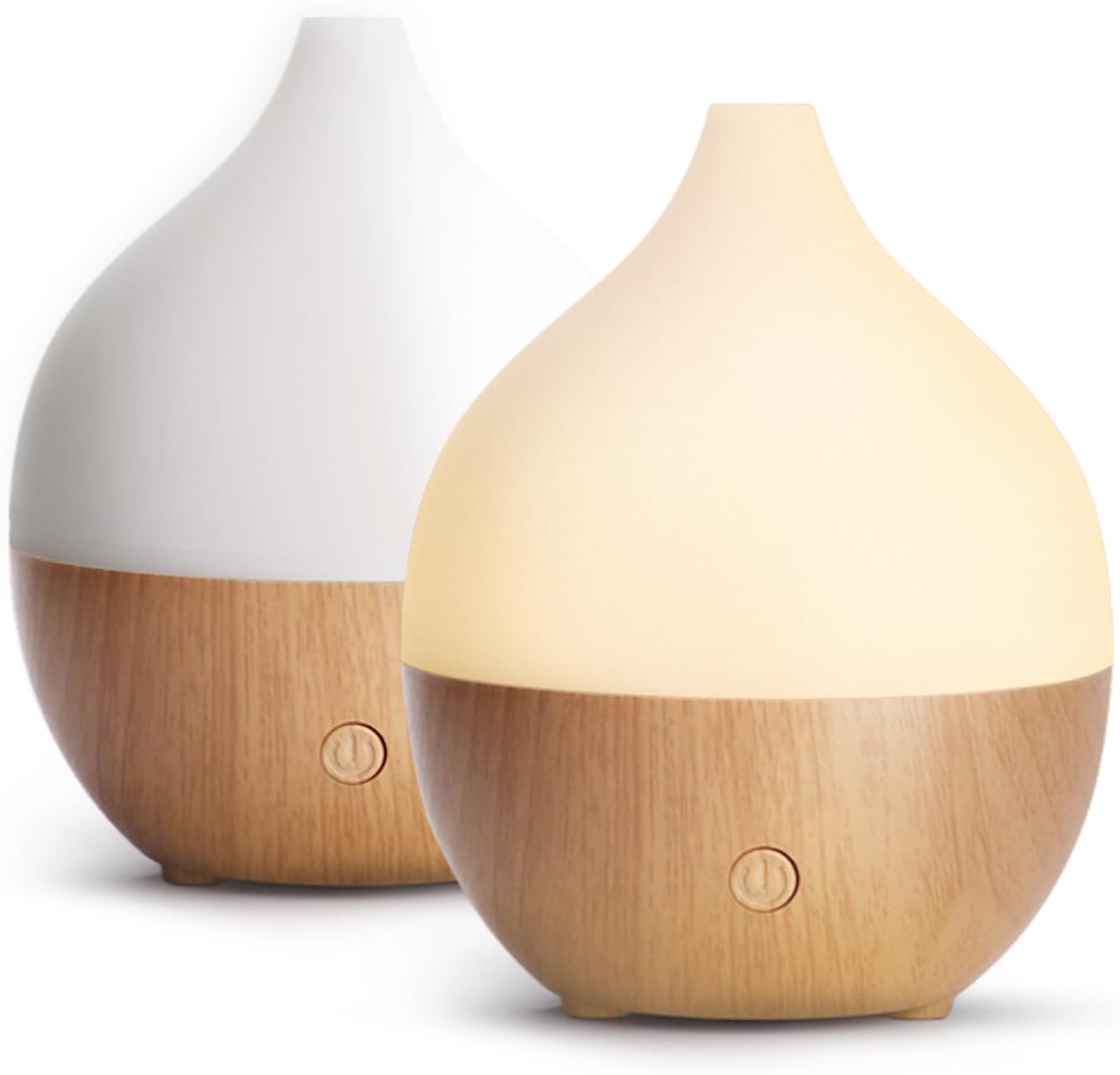 SALKING Essential Oil Diffuser, 100ml Small Aromatherapy Diffuser with Auto Shut-Off Function, Ultrasonic Diffusers for Essential Oils, Cool Mist Humidifier with Warm White Lights, for Office Home