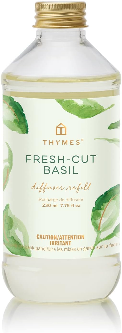 Thymes Frasier Fir Reed Diffuser Oil Refill – Home Fragrance Oil for Diffuser – Holiday Reed Diffuser Refill – Just-Cut Forest Oil Scents for Diffuser – Aromatherapy Diffuser Oils Scents (7.75 fl oz)