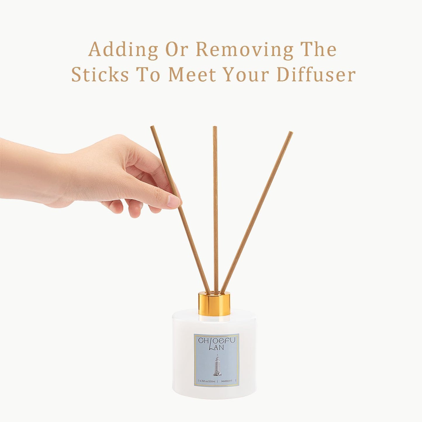 Chloefu LAN Hotel Scented Oil Diffuser Refill 7.05 oz Natural Essential Scented Oil - Best for Aromatherapy, SPA and Home, 0% Alcohol, Unique Blend to Promote Sleep & Relieve Stress