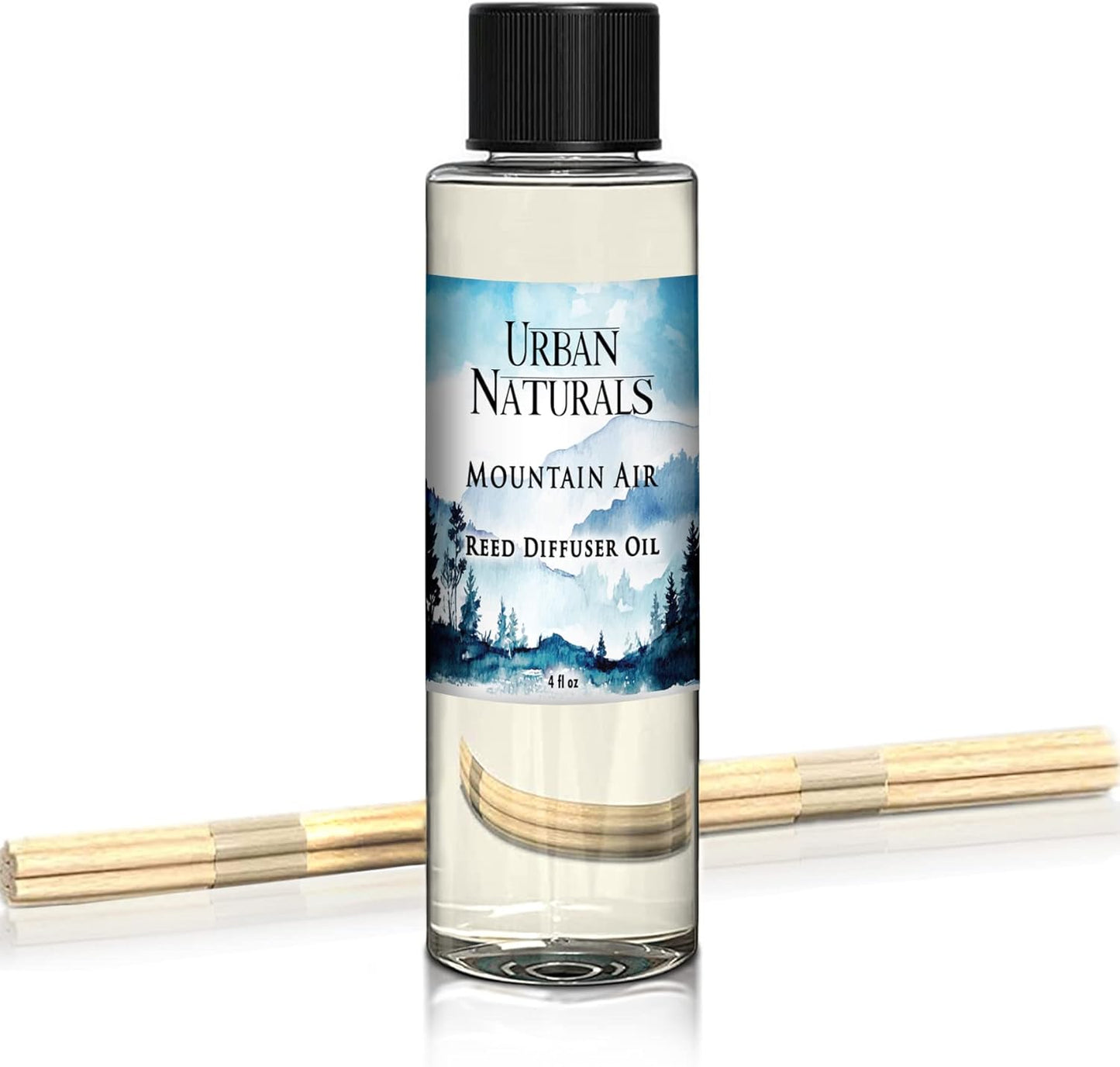 Urban Naturals Eucalyptus & Sage Oil Reed Diffuser Refill | Eucalyptus, Sage, Mint, Lime and Cedarwood| Includes a Free Set of Reed Sticks! 4 oz