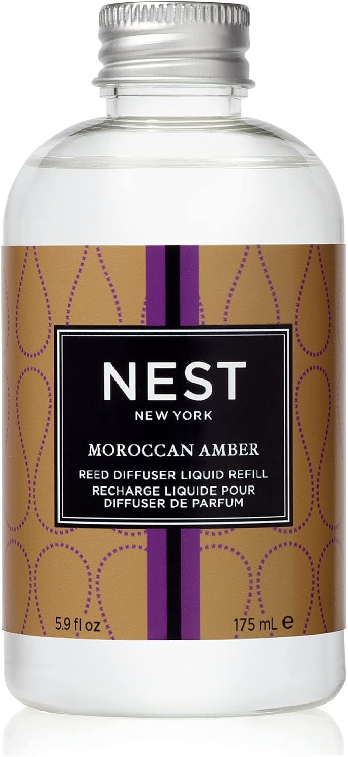 NEST Fragrances Moroccan Amber Reed Diffuser Liquid Refill 5.9 Fl Oz (Pack of 1)