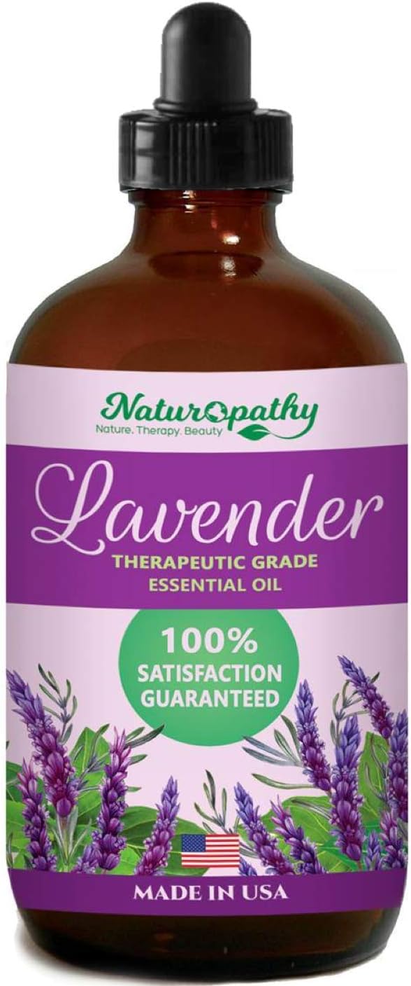 Naturopathy Peppermint Essential Oil, Natural Therapeutic Grade, Premium Quality Peppermint Oil, 4 fl. Oz - Perfect for Aromatherapy and Relaxation
