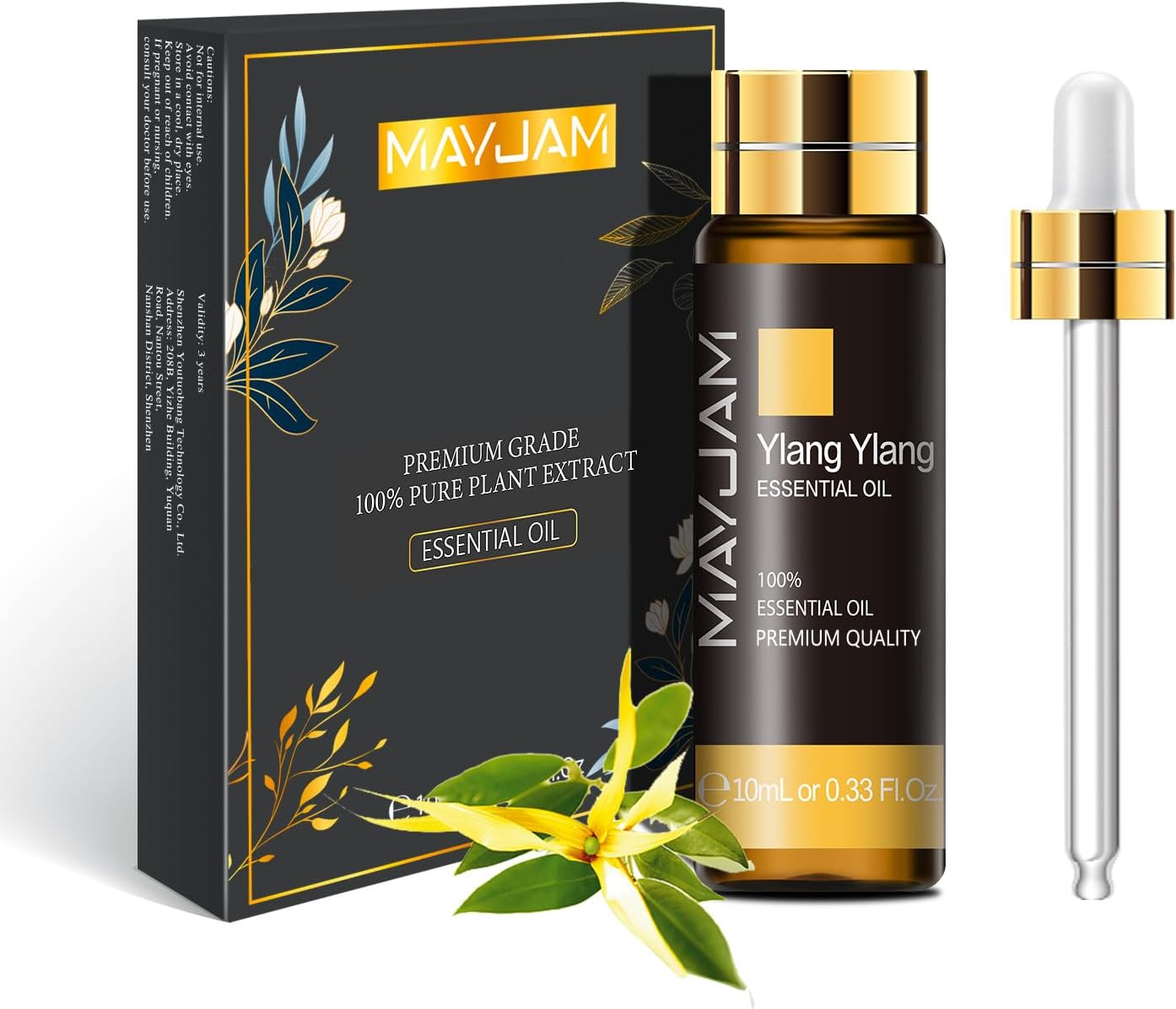 MAYJAM Essential Oil for Diffusers, Essential Oil with Premium Glass Dropper
