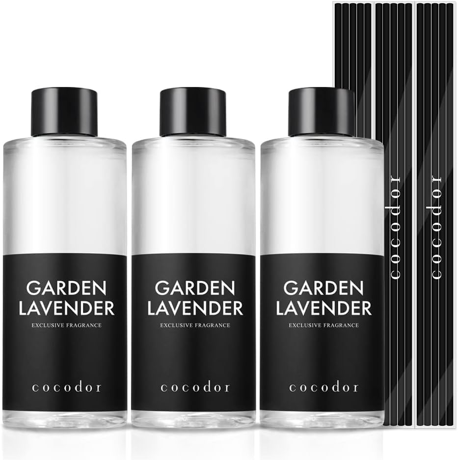 COCODOR Reed Diffuser Oil Refill/White Jasmine/6.7oz(200ml)/1 Pack/Aroma therapy, Home Fragrance, Scented Oils, Oils for Reed Diffuser, Office Décor, Decoration