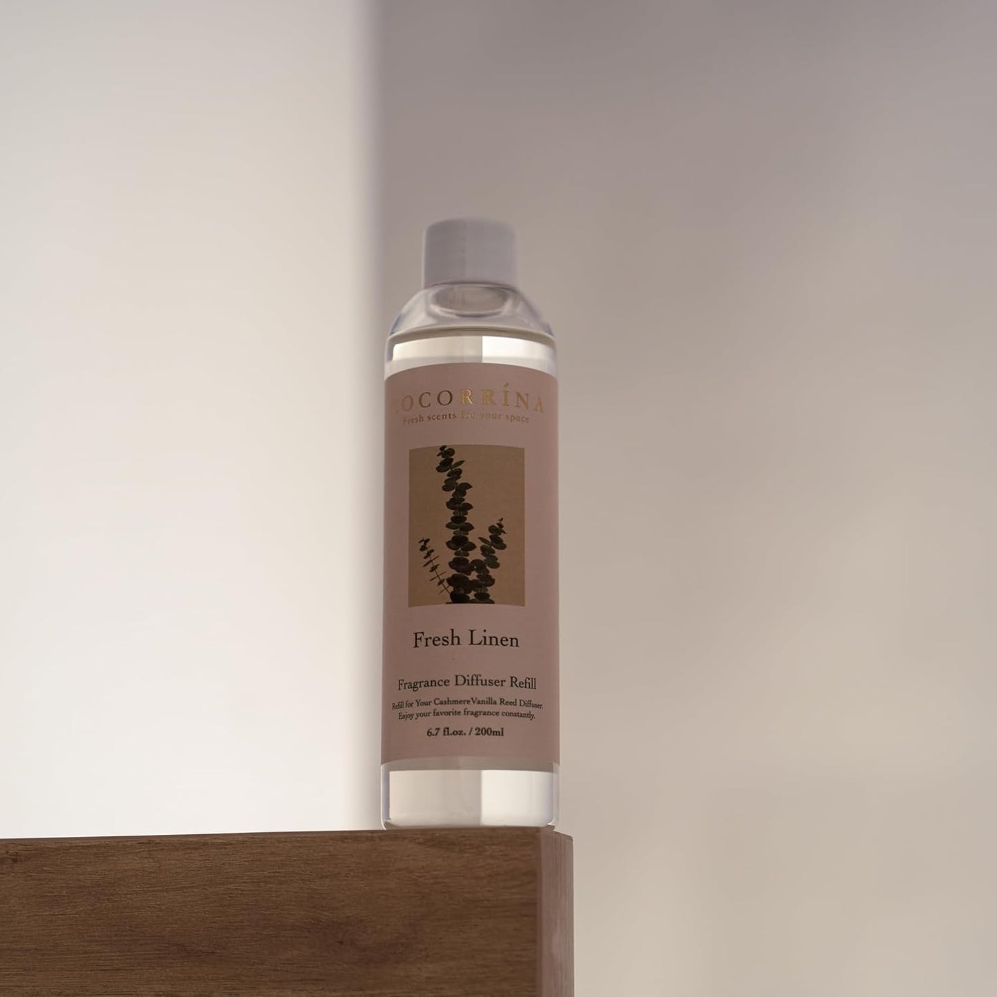 COCORRÍNA Reed Diffuser Refill - Cashmere Vanilla 6.7 oz. Scented Oil for Reed Diffuser Home Fragrance for Bedroom, Bathroom Home Decor