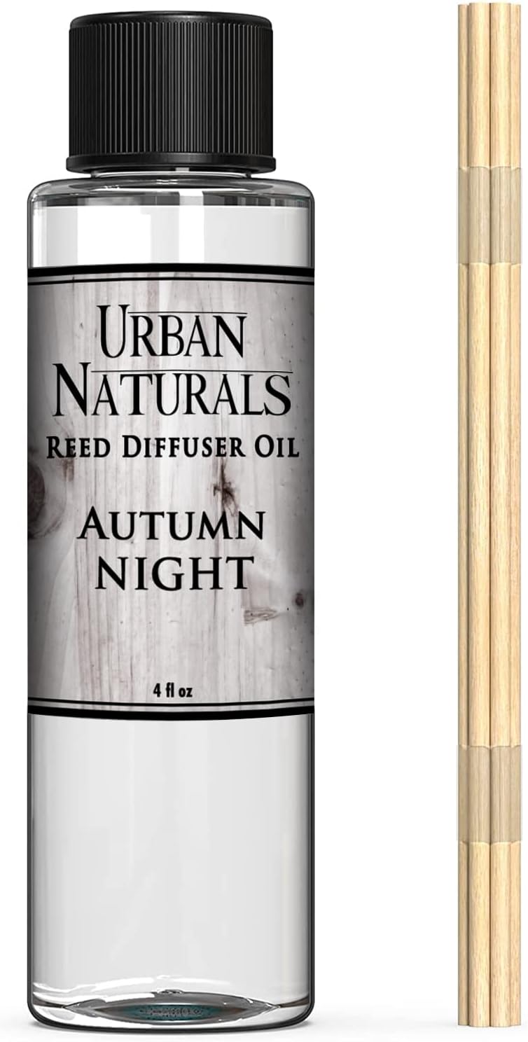 Urban Naturals Eucalyptus & Sage Oil Reed Diffuser Refill | Eucalyptus, Sage, Mint, Lime and Cedarwood| Includes a Free Set of Reed Sticks! 4 oz