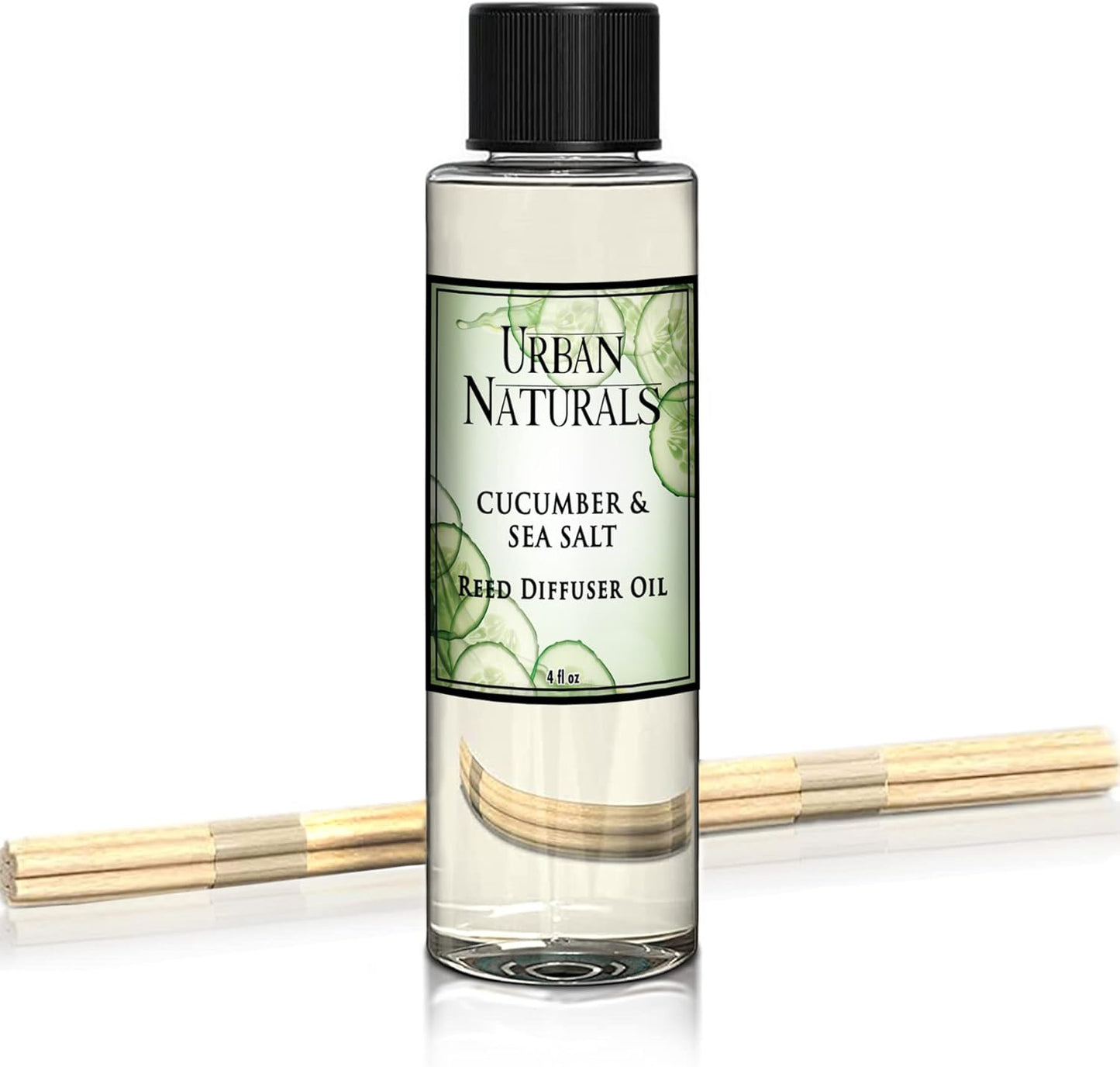 Urban Naturals Eucalyptus & Sage Oil Reed Diffuser Refill | Eucalyptus, Sage, Mint, Lime and Cedarwood| Includes a Free Set of Reed Sticks! 4 oz