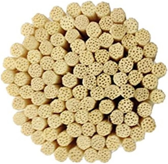 HOSSIAN 100PCS Reed Diffuser Sticks-Natural Rattan Wood Sticks Reed diffusers-Reed Sticks-Replacement for Aroma Fragrance reeds for Essential Oil Diffusers Refills