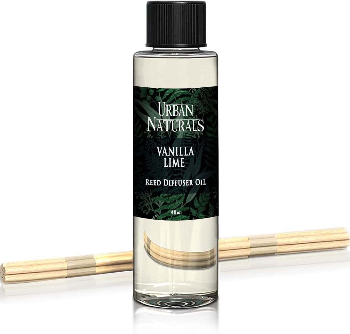 Urban Naturals Eucalyptus & Sage Oil Reed Diffuser Refill | Eucalyptus, Sage, Mint, Lime and Cedarwood| Includes a Free Set of Reed Sticks! 4 oz