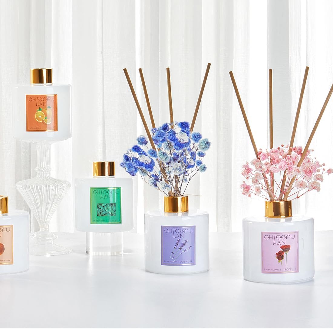 Chloefu LAN Hotel Scented Oil Diffuser Refill 7.05 oz Natural Essential Scented Oil - Best for Aromatherapy, SPA and Home, 0% Alcohol, Unique Blend to Promote Sleep & Relieve Stress