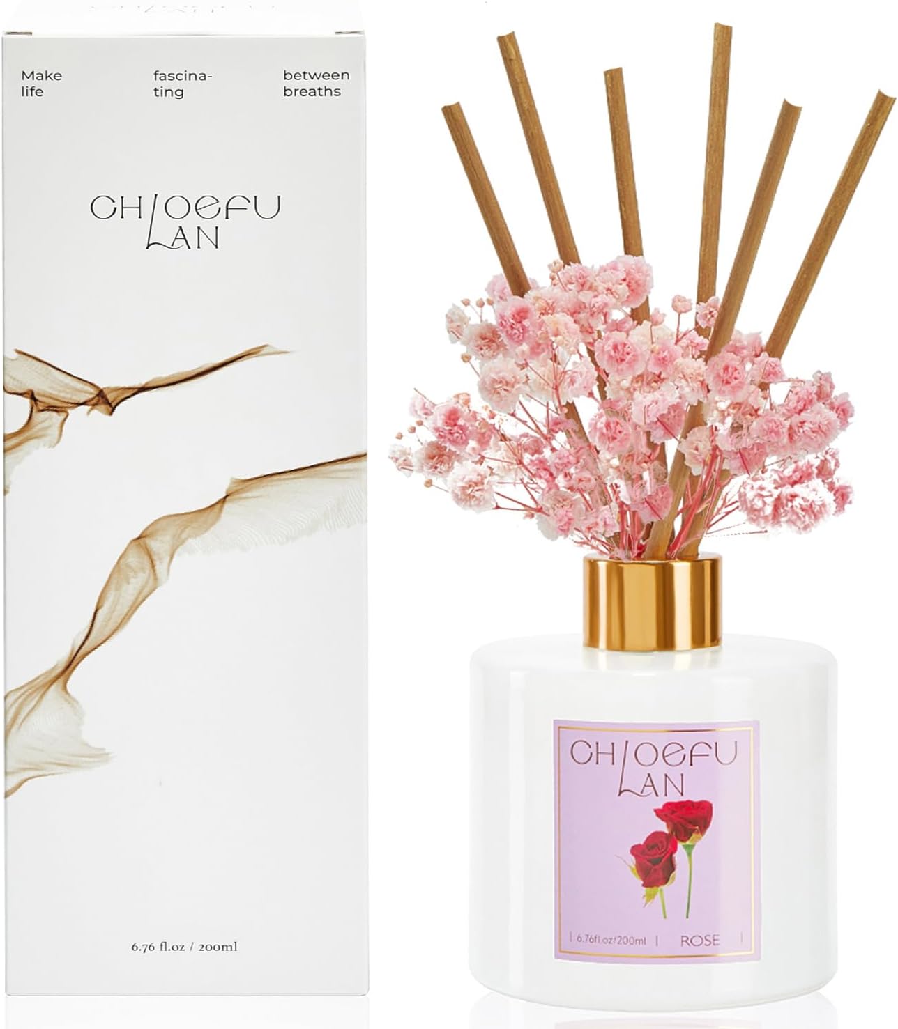 Chloefu LAN Hotel Scented Oil Diffuser Refill 7.05 oz Natural Essential Scented Oil - Best for Aromatherapy, SPA and Home, 0% Alcohol, Unique Blend to Promote Sleep & Relieve Stress