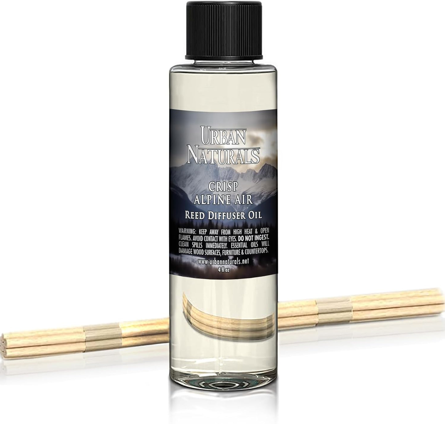 Urban Naturals Eucalyptus & Sage Oil Reed Diffuser Refill | Eucalyptus, Sage, Mint, Lime and Cedarwood| Includes a Free Set of Reed Sticks! 4 oz