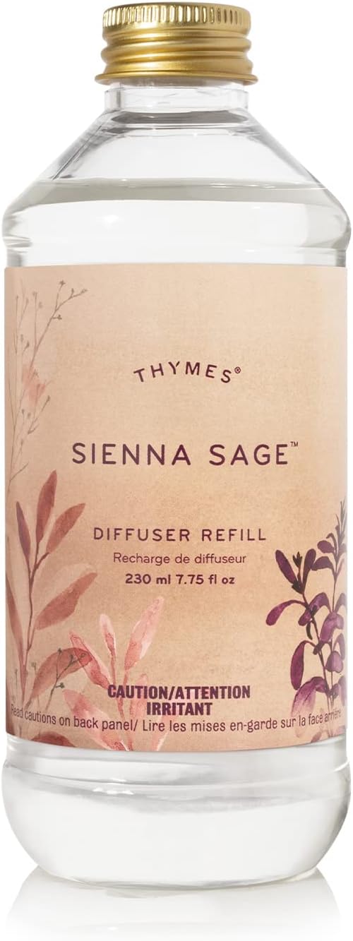 Thymes Frasier Fir Reed Diffuser Oil Refill – Home Fragrance Oil for Diffuser – Holiday Reed Diffuser Refill – Just-Cut Forest Oil Scents for Diffuser – Aromatherapy Diffuser Oils Scents (7.75 fl oz)