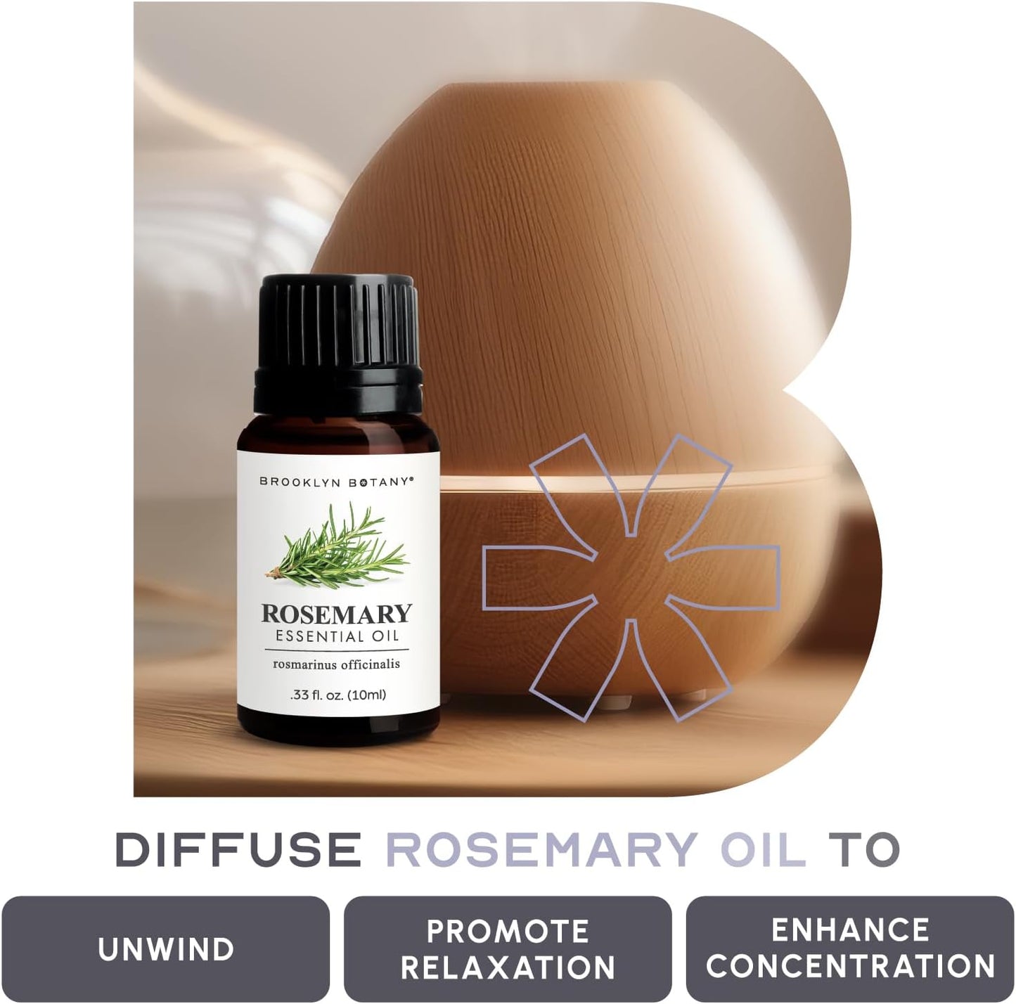 Brooklyn Botany Peppermint Essential Oil - 100% Pure and Natural - Premium Grade with Dropper - for Aromatherapy and Diffuser
