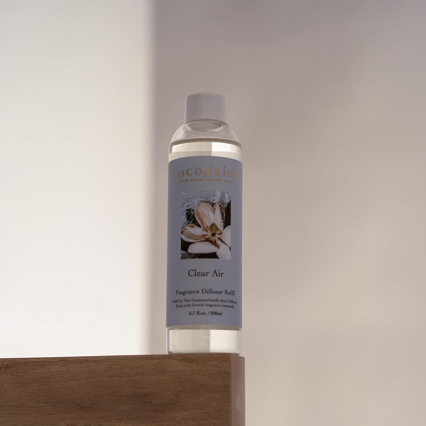 COCORRÍNA Reed Diffuser Refill - Cashmere Vanilla 6.7 oz. Scented Oil for Reed Diffuser Home Fragrance for Bedroom, Bathroom Home Decor
