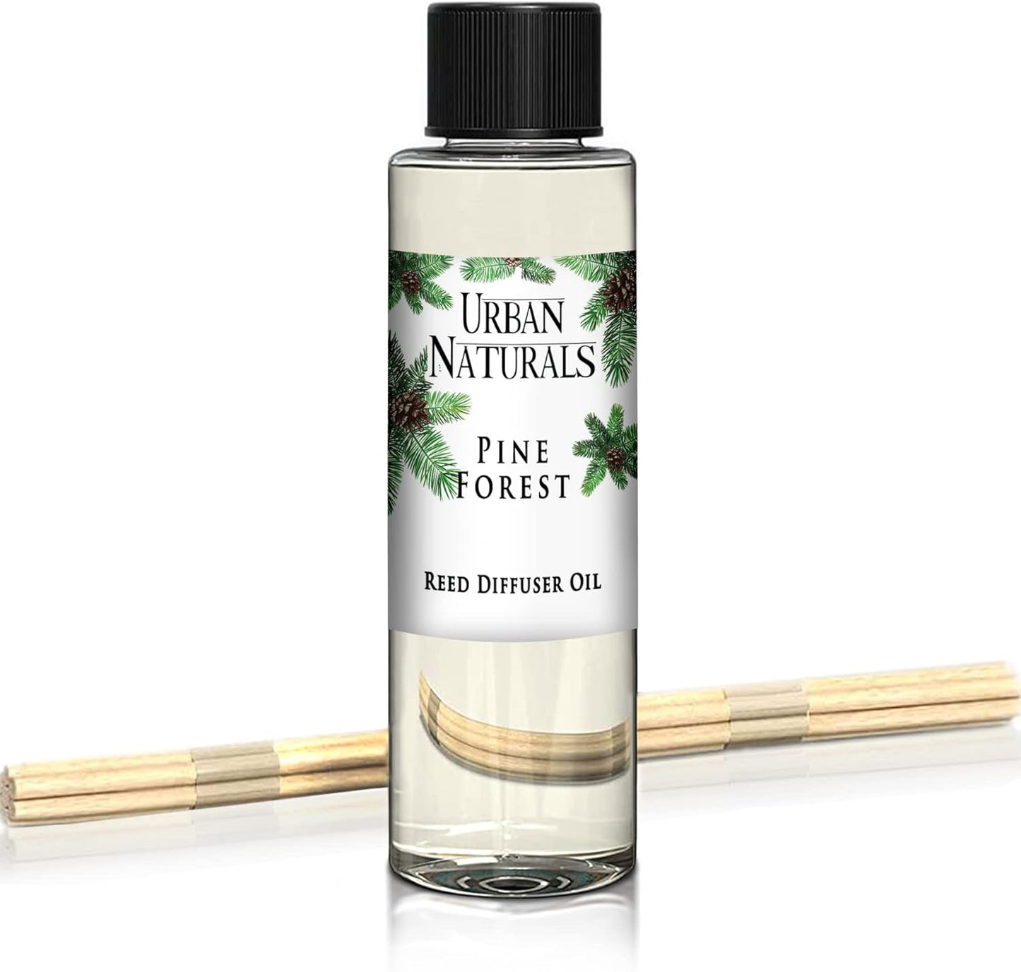 Urban Naturals Eucalyptus & Sage Oil Reed Diffuser Refill | Eucalyptus, Sage, Mint, Lime and Cedarwood| Includes a Free Set of Reed Sticks! 4 oz