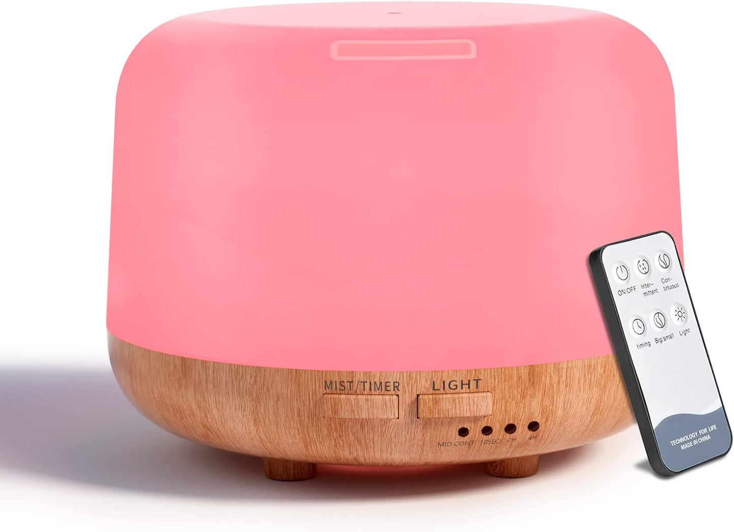 SPLITSKY Aromatherapy Essential Oil Home Diffuser with Remote Control, 300ML Large Room Cool Mist Air Humidifier, 8 Hours Quiet Operation, Timer, 7 Colors LED Night Night,Suitable Home,Yoga.