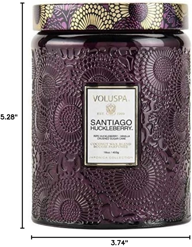 Voluspa Goji Tarocco Orange, Large Candle Jar, 18 oz, 100 Hour Burn Time, All Natural Wicks and Coconut Wax for Clean Burning, Vegan, Poured in the USA