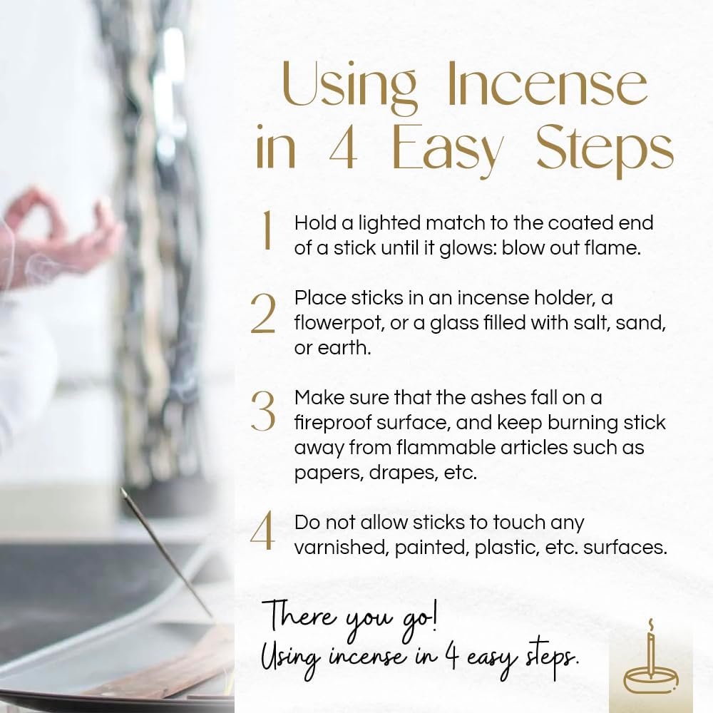 Gonesh - Classic Incense Sticks Variety Pack - Non-Toxic 10” Slow Burn Aromatic Sticks - No. 2, No. 4, No. 6., No. 7 No. 8-5 Packs of 20 Sticks