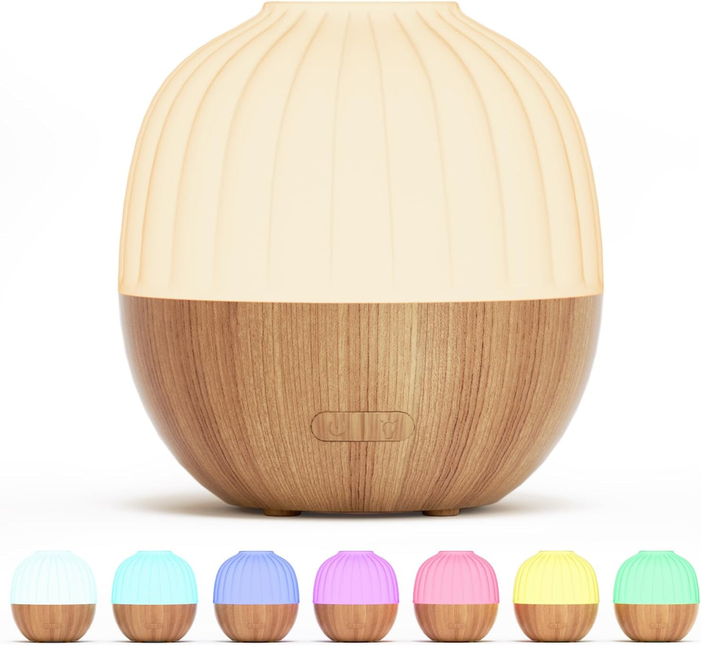 SALKING Essential Oil Diffuser, 100ml Small Aromatherapy Diffuser with Auto Shut-Off Function, Ultrasonic Diffusers for Essential Oils, Cool Mist Humidifier with Warm White Lights, for Office Home