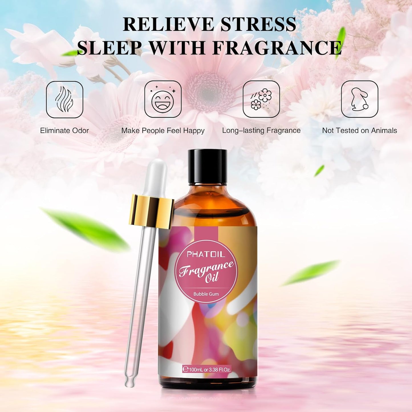 PHATOIL 3.38 FL.OZ Coconut & Vanilla Fragrance Oils for Aromatherapy, Essential Oils for Diffusers for Home, Perfect for Diffuser, Yoga, DIY Candle and Soap Making - 100ml