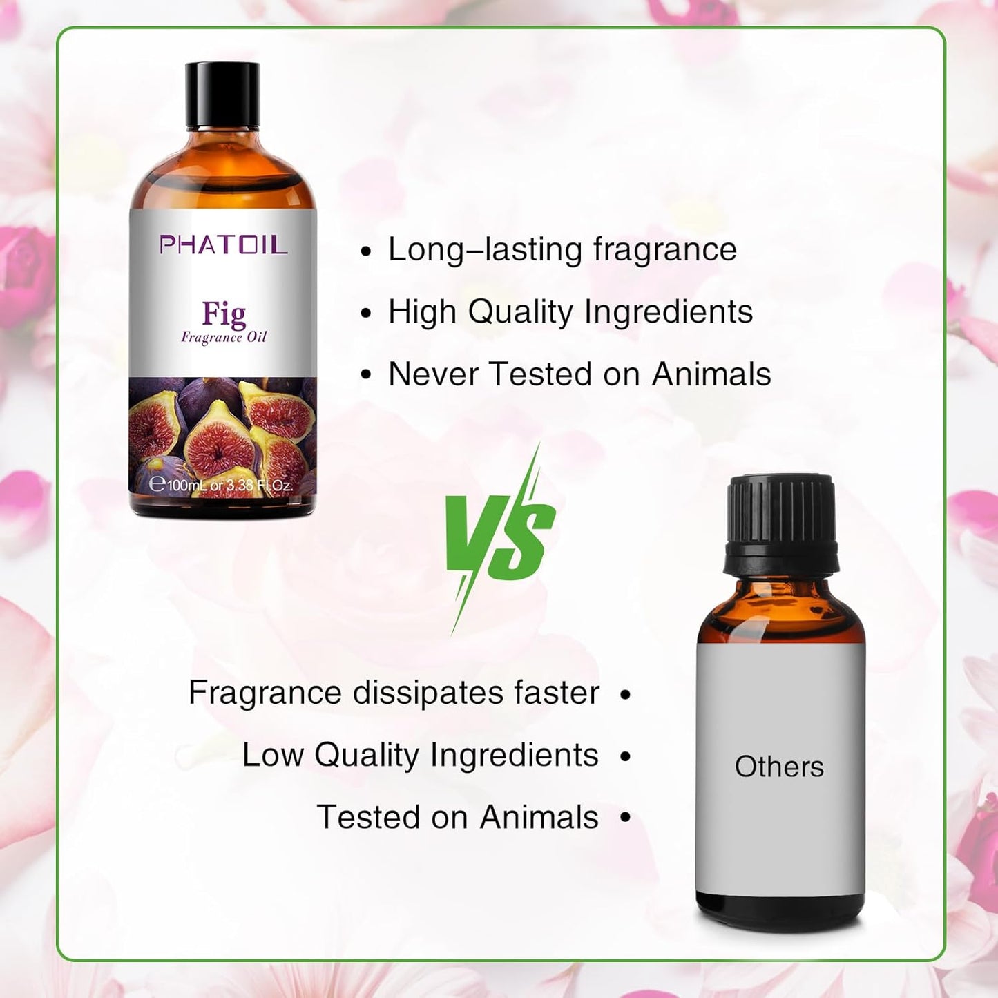 PHATOIL 3.38 FL.OZ Coconut & Vanilla Fragrance Oils for Aromatherapy, Essential Oils for Diffusers for Home, Perfect for Diffuser, Yoga, DIY Candle and Soap Making - 100ml