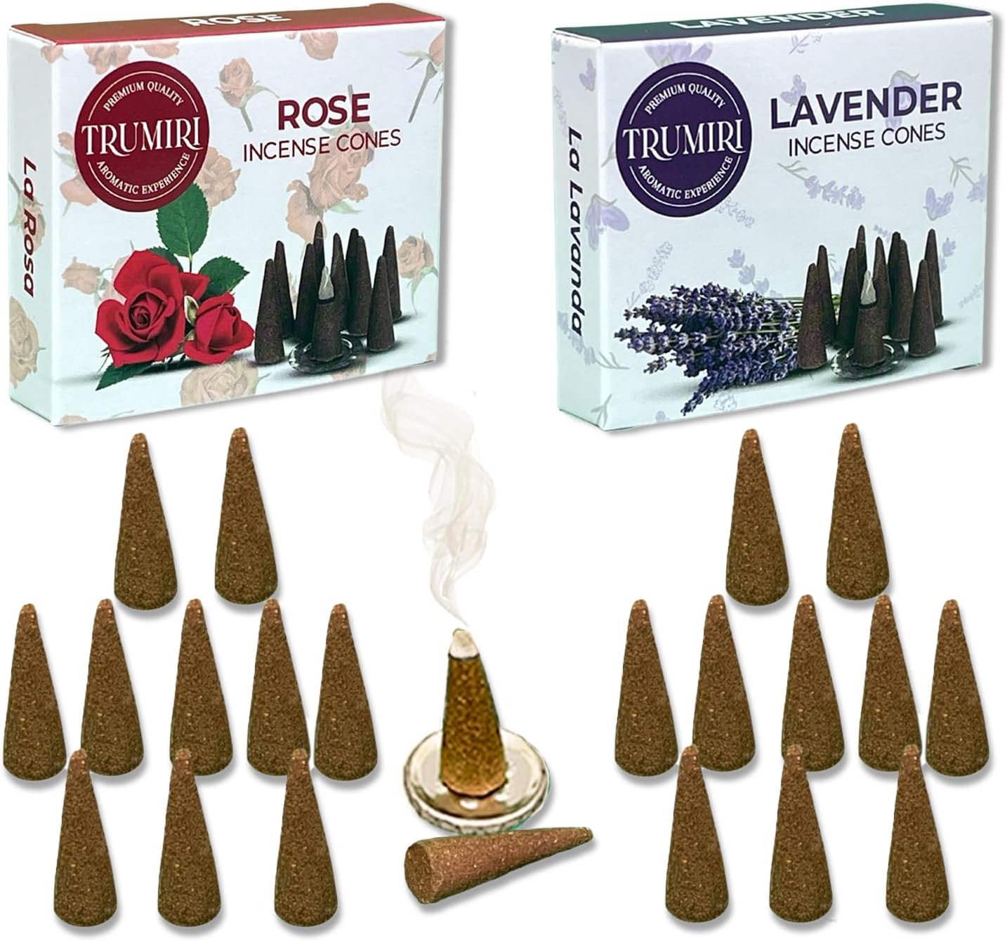 Incense Cones Combo Pack - 10 Cedar 10 Pine Scented Cones