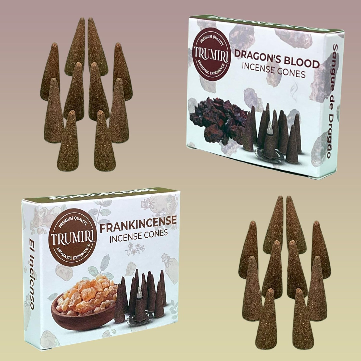 Incense Cones Combo Pack - 10 Cedar 10 Pine Scented Cones