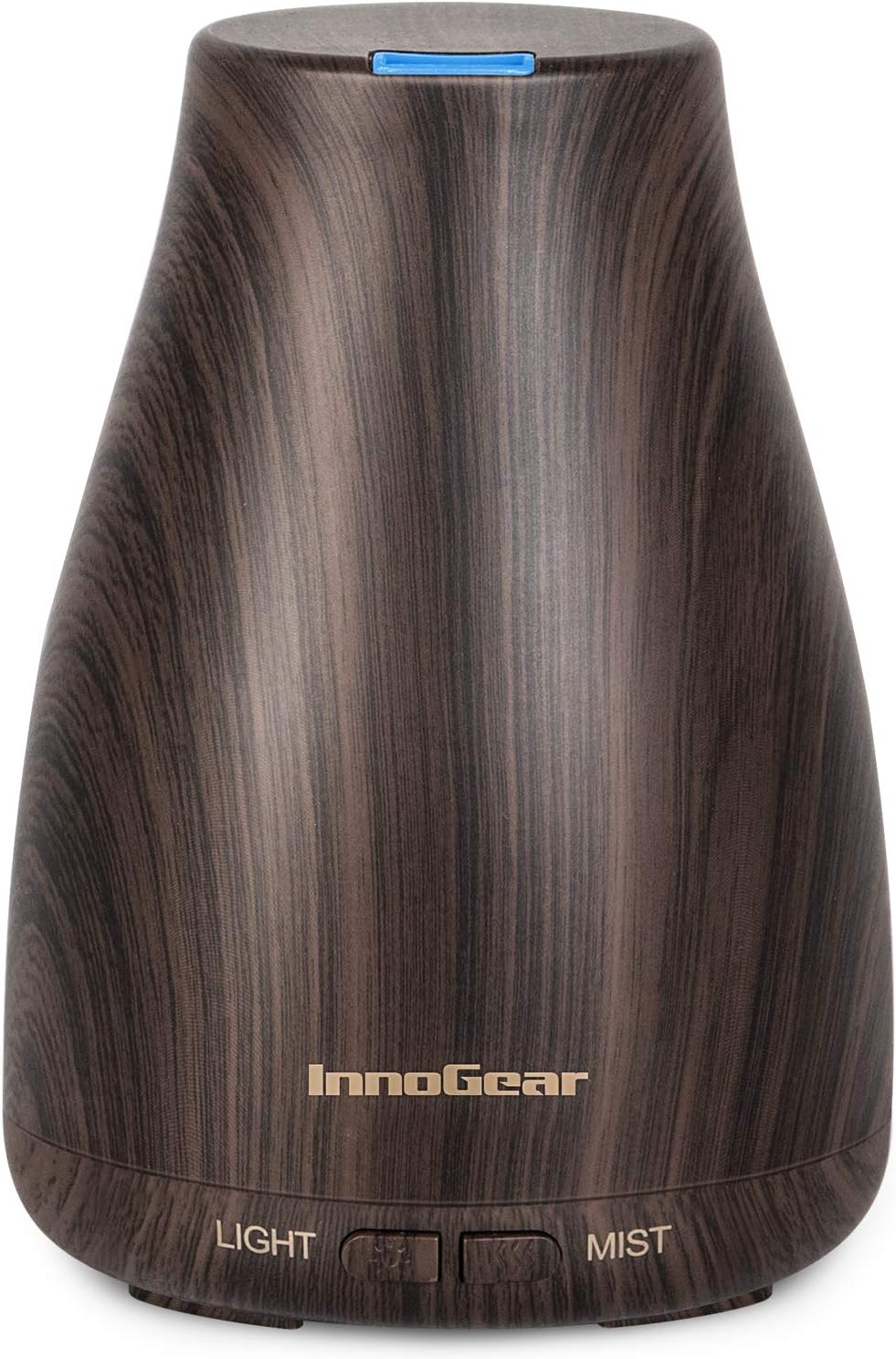 InnoGear Essential Oil Diffuser, Premium 5-in-1 Diffusers for Home Scent Aromatherapy Diffuser Air Desk Humidifier for Bedroom Large Room Office 7 Color LED 2 Mist Mode Waterless Auto Off, Basic White