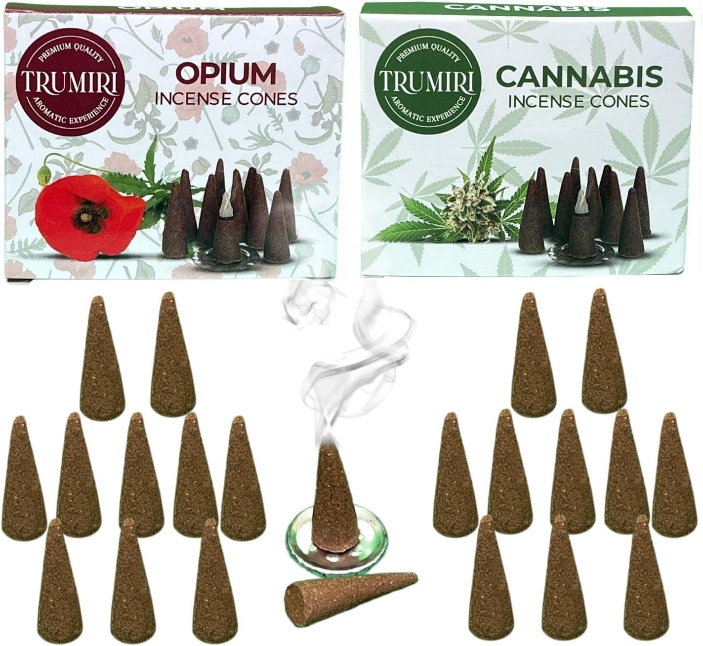 Incense Cones Combo Pack - 10 Cedar 10 Pine Scented Cones