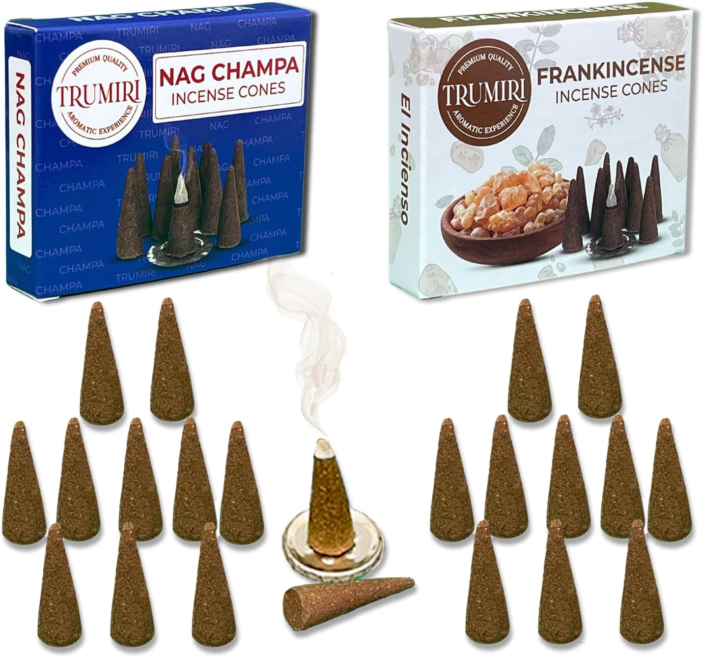 Incense Cones Combo Pack - 10 Cedar 10 Pine Scented Cones