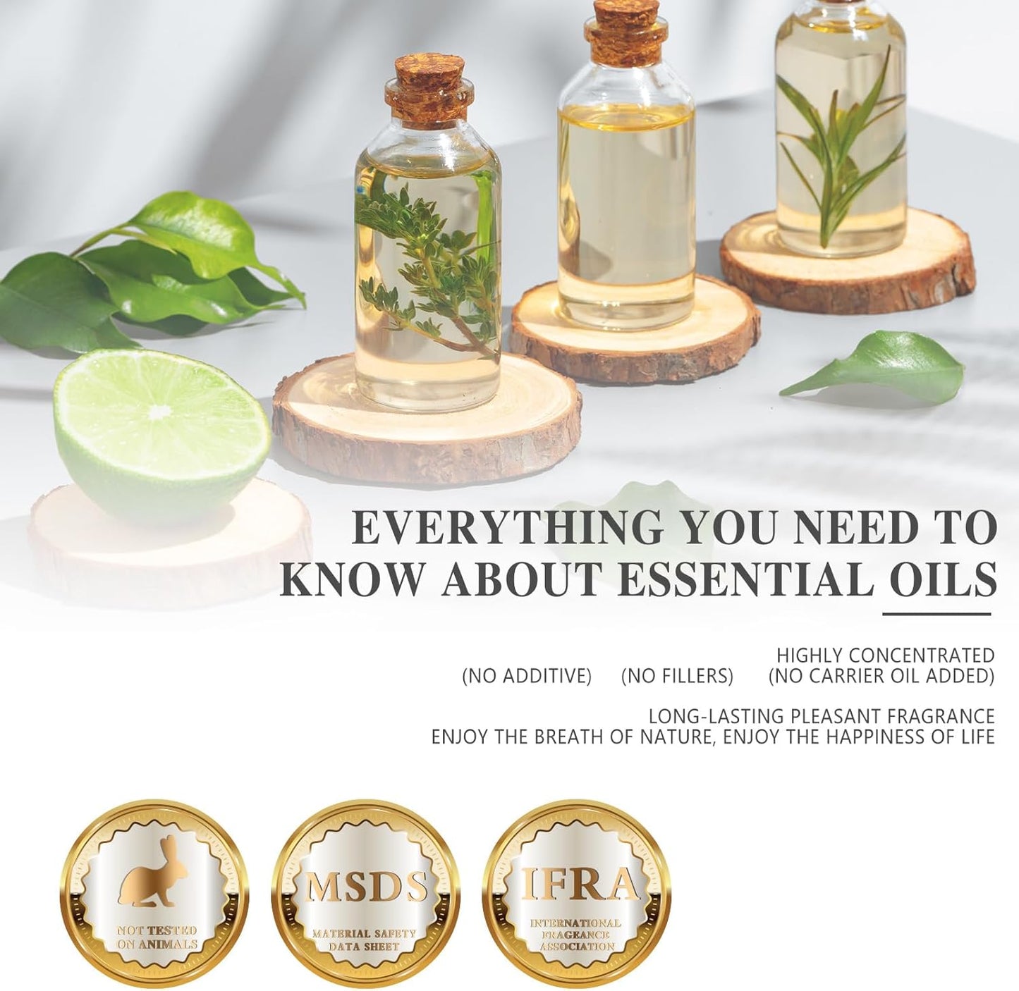MAYJAM Essential Oil for Diffusers, Essential Oil with Premium Glass Dropper