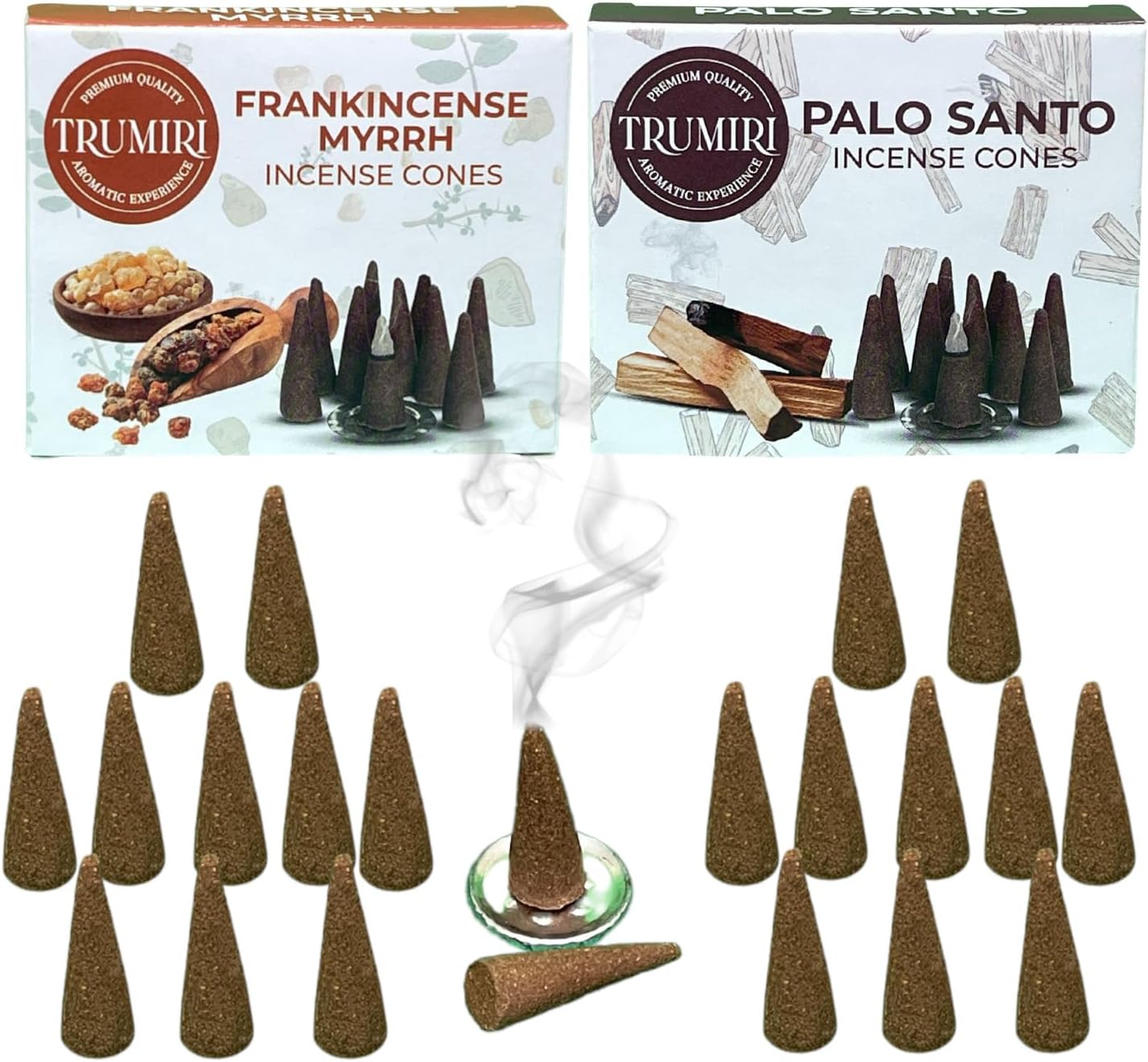 Incense Cones Combo Pack - 10 Cedar 10 Pine Scented Cones